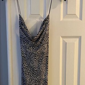 Black and white sequin size 12 evening gown
